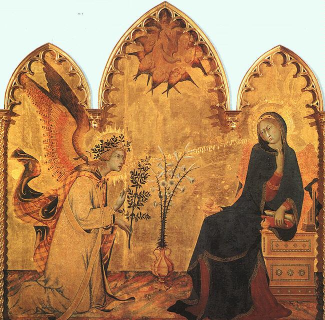 Simone Martini The Annunciation and the Two Saints China oil painting art
